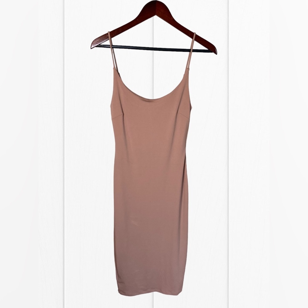 MindCode Women’s BodyCon Light Pink Maxi Dress Sleeveless Size Small